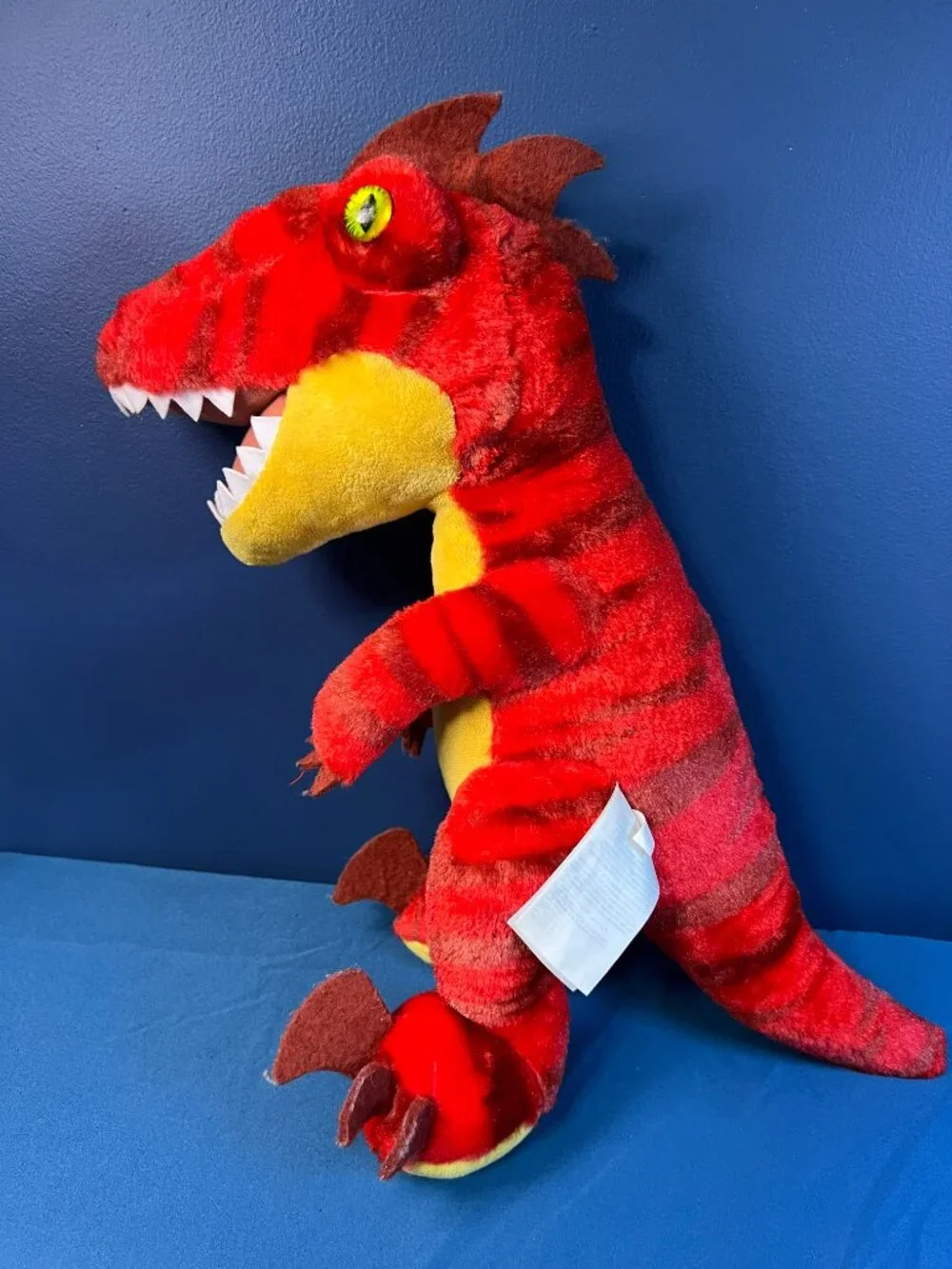 Build A Bear Workshop Red Raptor Dinosaur Plush Stuffed Animal